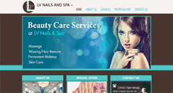 Desktop Screenshot of lvnailspanv.com